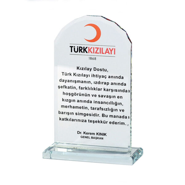 Ülkü Kri̇stal Plaket